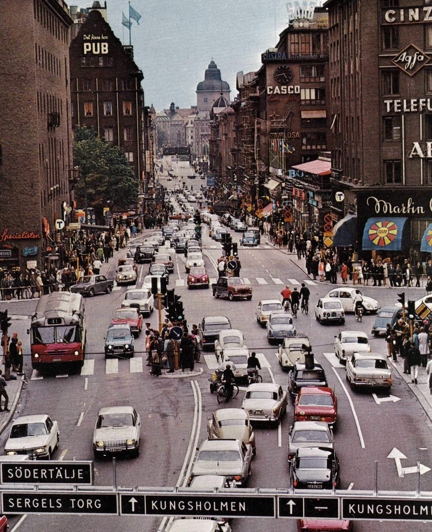 Medium kungsgatan vykort 1967 69 gustav hansson